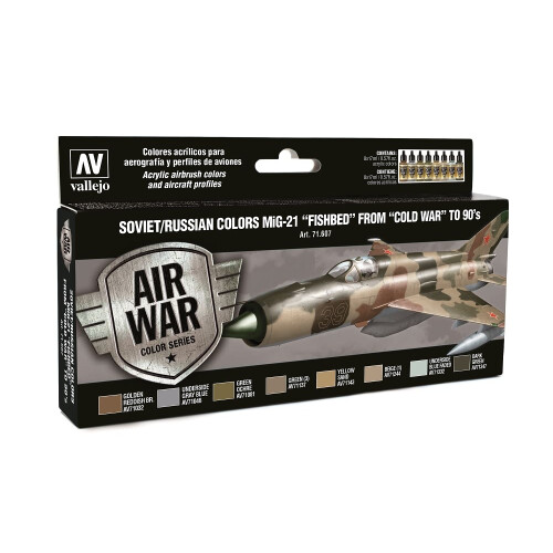 Vallejo Model Air Set - Soviet MiG-21 Fishbed 50-90's