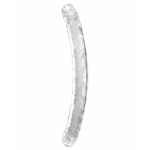 KKC Dobbelt Klar Dildo 18in Dobbelt Dildo Klar 46 CM