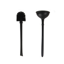 Bathroom Toilet Brush Cleaner and Plunger Toilet Pullers-black
