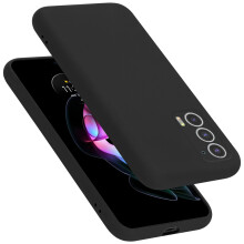 (LIQUID BLACK) Cadorabo Case for Motorola EDGE 20 Cover Protection TPU Silicone Gel