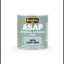 Rustins All Surface All Purpose Paint - Light Grey 1ltr