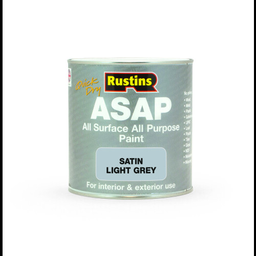 Rustins Rustins All Surface All Purpose Paint - Light Grey 1ltr
