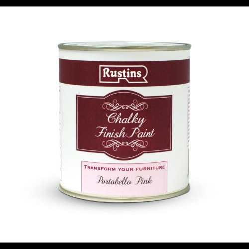Rustins Rustins Chalky Finish Paint, Portobello Pink 250ml RUSCPPP250