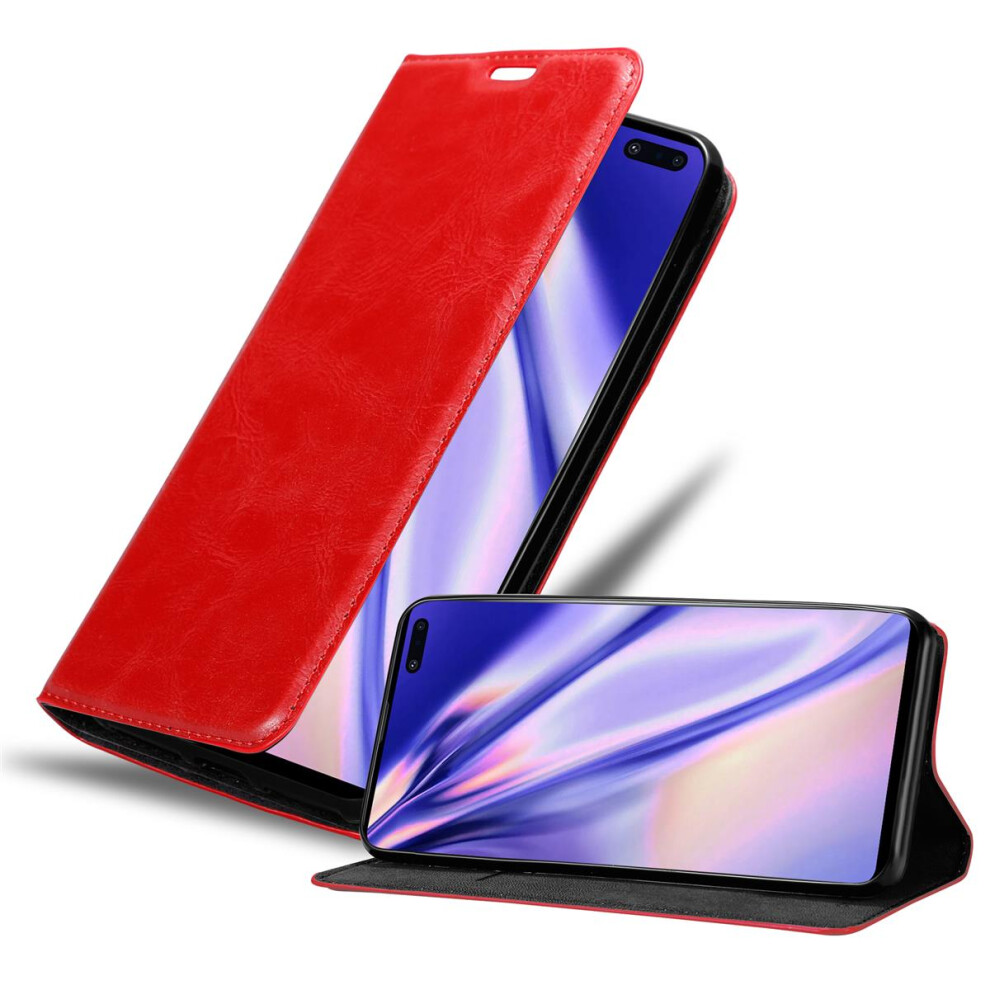 Cadorabo (Apple ) Case For Samsung Galaxy S10 5G Cover Book Wallet Protection Pu Leather Flip Magnetic Etui Red