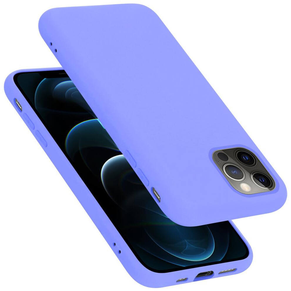(Liquid Light ) Cadorabo Case For Apple Iphone 12 / 12 Pro Cover Protection Tpu Silicone Gel Purple 4063758194786