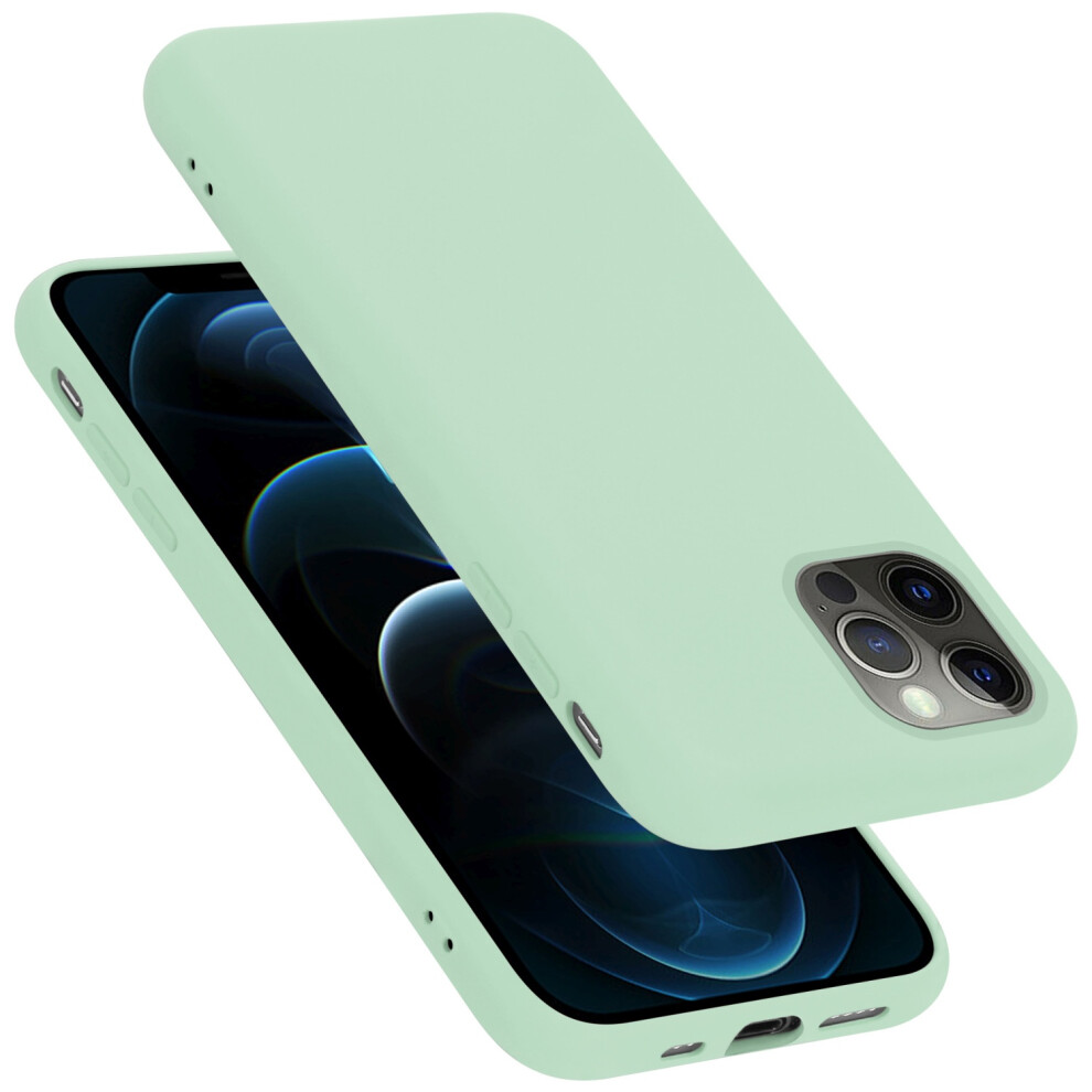 (Liquid Light ) Cadorabo Case For Apple Iphone 12 / 12 Pro Cover Protection Tpu Silicone Gel Green 4063758221062
