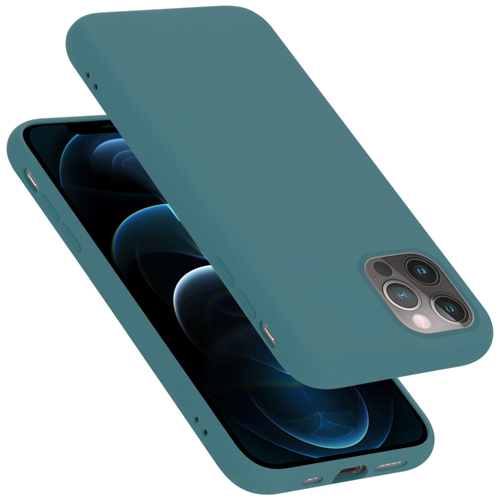 (Liquid ) Cadorabo Case For Apple Iphone 12 / 12 Pro Cover Protection Tpu Silicone Gel Green 4063758221055