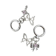 Fashionable Butterfly Bows Hanging Charm Unique Keychain-suit
