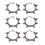 Trendy Rivet Ear Studs Adornment Personalized-six spikes 1 1