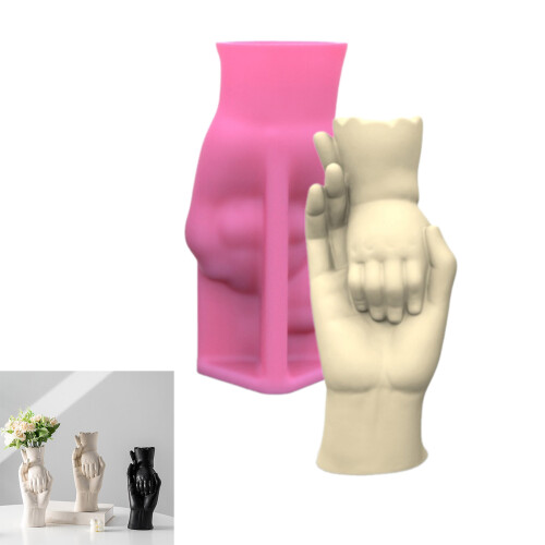 Unique Silicone Molds Crafting Moulds Vase Molds Hands Shape 1
