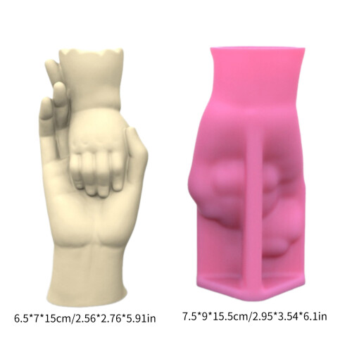 Unique Silicone Molds Crafting Moulds Vase Molds Hands Shape 2