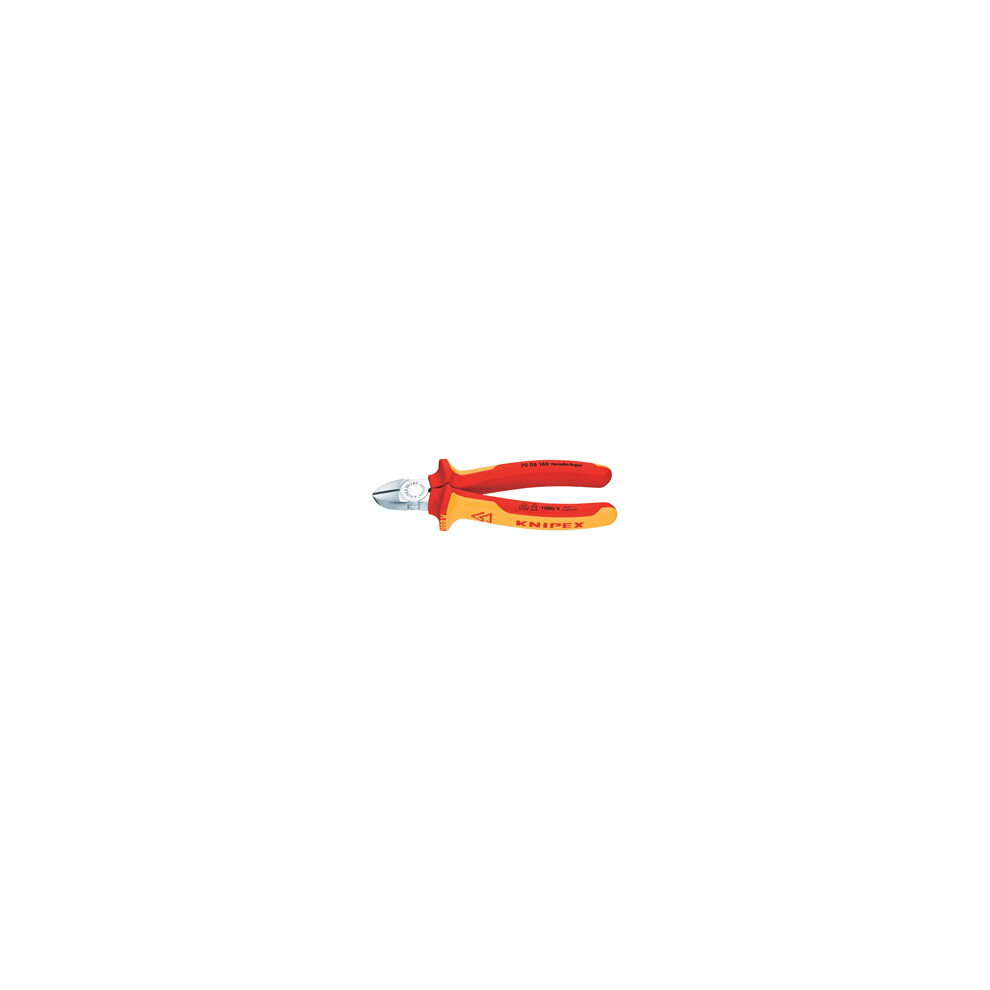 Knipex 70 06 160 Sbe Fully Insulated Diagonal Side Cutter, 160Mm
