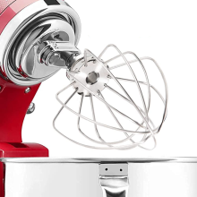KitchenAid-yleiskoneen vatkauslisäosa, sekoittaa ilman nopeasti aineksiin kuohkeaa kermavaahtoa varten, ruostumatonta terästä
