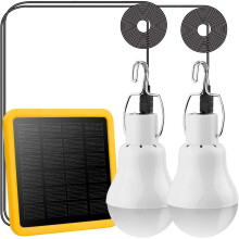 Kompakte, solarbetriebene LED-Lampe für den Innen- und Außenbereich, wiederaufladbarer Akku, lichtempfindliche Lichtempfindlichkeit, hohe