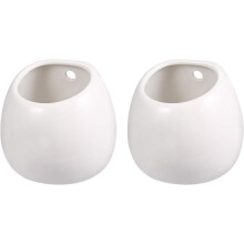 Multipurpose Wall Planter, Ceramic Flower Plant Pot, Freestanding or Wall Mounted for a Touch of Modern Design