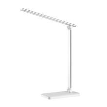 Adjustable Desk Lamp with Stable Base, Anti-Glare Cover Ensures Comfortable Eye-Caring Experience for Home Office, Button-Free Design for Minimalist
