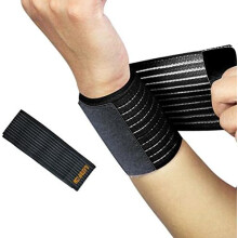 Bracelet de soutien pour poignet, bande élastique ajustable, matériau respirant, soulage la douleur, compression ferme pour l'arthrite et la