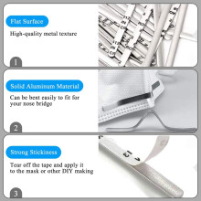 Barra de metal con respaldo adhesivo para decorar abalorios, tira de aluminio que ofrece una flexibilidad superior en la elaboración de joyas y