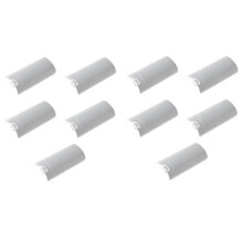 10PCS Battery Cover Replacement Pack for Remote Controller Back Door for Right Hand Controllers White