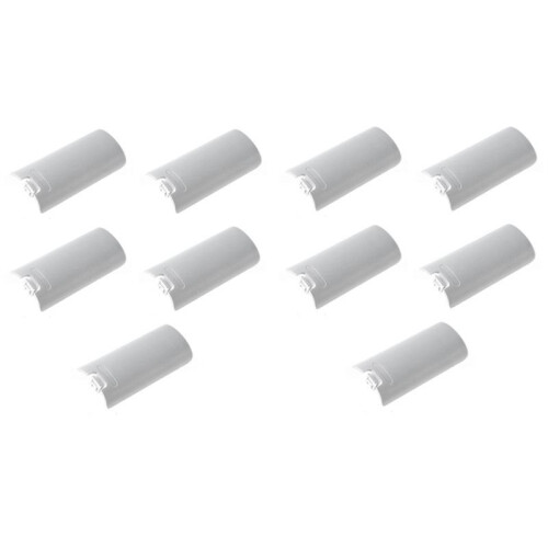 10PCS Battery Cover Replacement Pack for   Remote Controller Back Door for Right Hand Controllers White