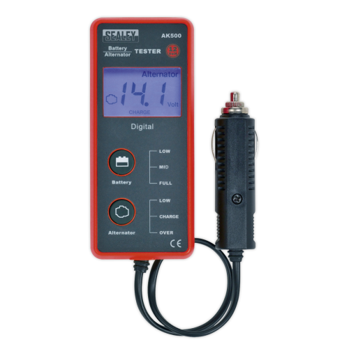 Sealey Battery & Alternator Tester 12V - LCD Screen 2