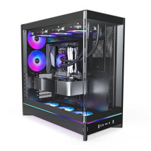 ATX PC-behuizing - MONTECH - HS02 Pro - Gebogen gehard glas - Verticale ventilatie - Omkeerbaar ontwerp