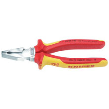 Knipex 02 06 225 Fully Insulated High Leverage Combination Pliers, 225mm