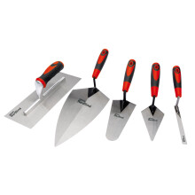 Draper Tools Five Piece  Edging Pointing Trowel Set Hand Tool Carbon Steel 69153