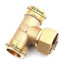 Praktischer T-förmiger Adapter für Wasserrohranschlüsse 1/2\\" für Winkelventile Schläuche zur Gartenbewässerung