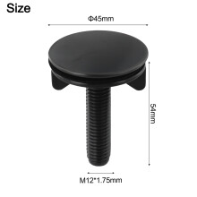 Tap-Loch-Abdeckung Schwarze Tap-Loch-Abdeckung für Küchenorganisation 45 mm Durchmesser-Abdeckung Elegante schwarze Mutter für sicheren Sitz