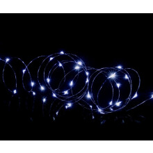 Christmas 50 Micro Brights Battery Timer LED Lights Indoor/Outdoor - White