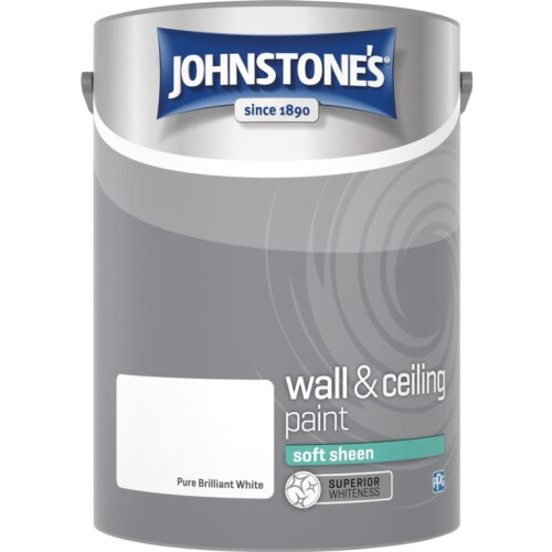 Johnstone's (Brilliant White, 5l) Johnstone's Soft Sheen Emulsion Paint