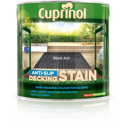 Cuprinol Cuprinol 5122405 Anti Slip Decking Stain Black Ash 2.5 Litre 2