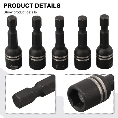5 τεμάχια/σετ 8x45mm Μαγνητικό παξιμάδι Κατσαβίδι Υποδοχή Κλειδί Κλειδί Εξά