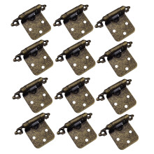 Badezimmerschrank-Scharnier Antiker Messing-Schrank-Scharnier Premium-Federmechanismus Halb-verstecktes Design glatter Türverschluss
