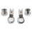 1 Set High End Bath Hinge Brackets For Shower Screens Robust ABS Material With Chrome Finish Designed 1