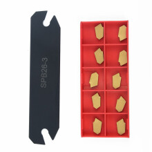 SPB326 Drehbank-Cut-Off-Rillen-Teiler-Werkzeughalter 10 Stück GTN-3 SP300-Einsätze Drehbank-Schneidwerkzeughalter-Klinge