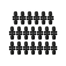 Müheloses Installationspaket mit 20 Push-Fit-Tropfbewässerungs-T-Anschlüssen, entwickelt für Standardrohrgrößen