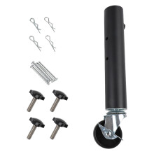 Ensemble d’extensions de pieds de table avec roues tournantes conçu pour plier des tables avec pieds en caoutchouc pour une stabilité et un