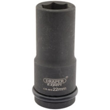 Draper Expert HI-TORQ® 6 Point Deep Impact Socket, 3/4"" Sq. Dr., 22mm