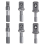 Y17A Impact Socket Set Driver Socket Adapter Set Impact Driver Socket Adapter 2 Sets 6