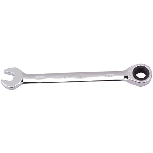 Draper Metric Ratcheting Combination Spanner, 8mm