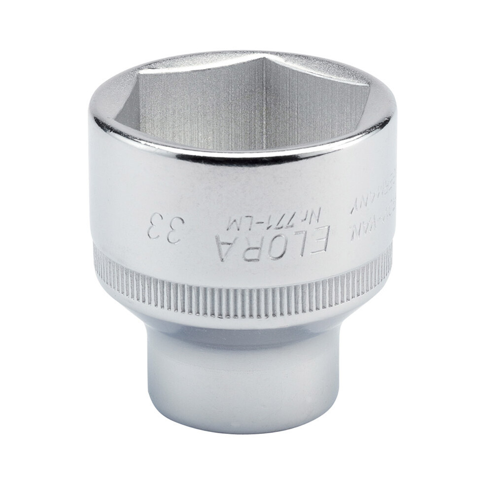 Elora Hexagon Socket, 1/2"" Sq. Dr., 33mm (Sold Loose)