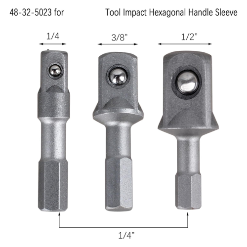 Y17A Impact Socket Set Driver Socket Adapter Set Impact Driver Socket Adapter 2 Sets 2