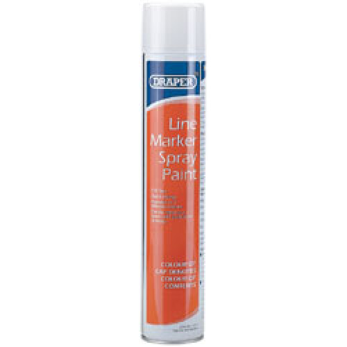 Draper Line Marker Spray Paint, 750ml, White