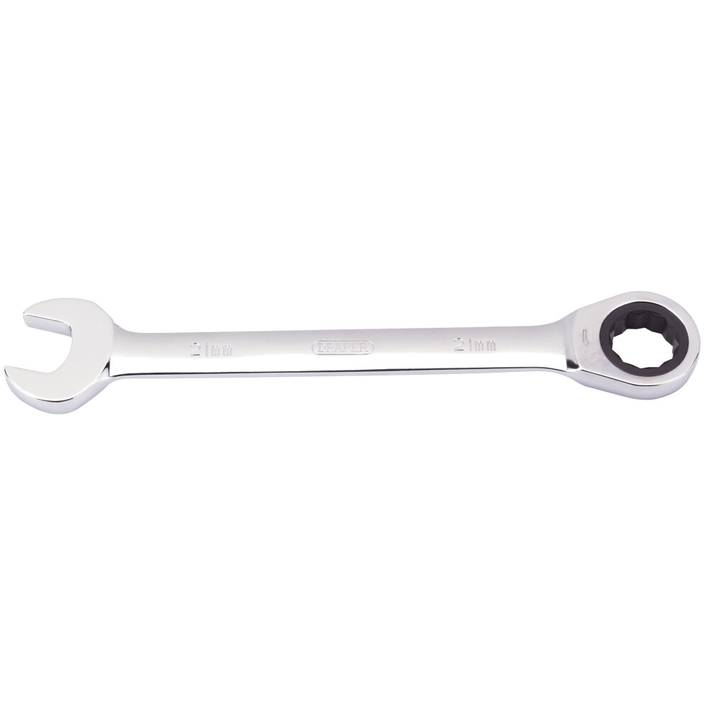 Draper Metric Ratcheting Combination Spanner, 21Mm