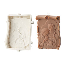 Creative Candle Silicone Mold Home-Roll Paper Jesus Fam