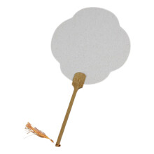 Round Rice Paper Fan Blank Fan Paper Hand-Ma Xuan four petals