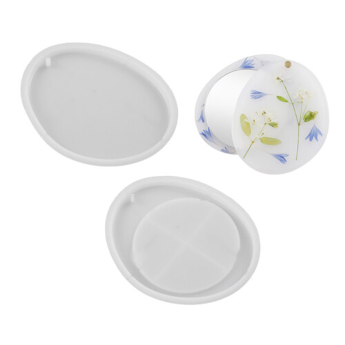 Jewelry Making Mold Epoxy Casting Molds Suitable-Oval mold B