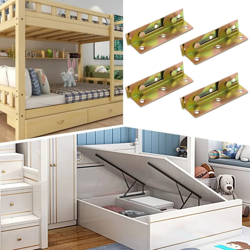 Bed Rail Bracket Bed Hinge Bed Bed Rail Brackets Brass Connection Connectors Fastener Equipment Heavy Duty Bed 6935161486827
